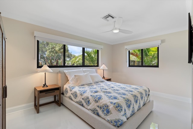 910 SW 21st St, Boca Raton, FL 33486 - bedroom featuring multiple windows and ceiling fan