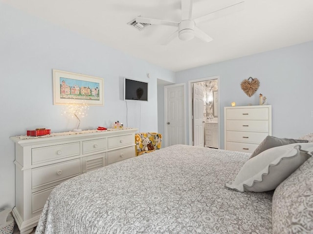 1706 Lakefront Blvd Unit D, Fort Pierce, FL 34982 - bedroom with ceiling fan