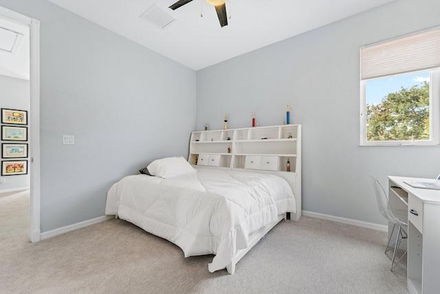 191 Sedona Way, Palm Beach Gardens, FL 33418 - bedroom with carpet flooring, a ceiling fan, and a desk
