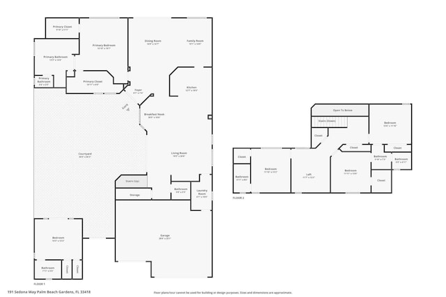 191 Sedona Way, Palm Beach Gardens, FL 33418 - view of floor plan / room layout