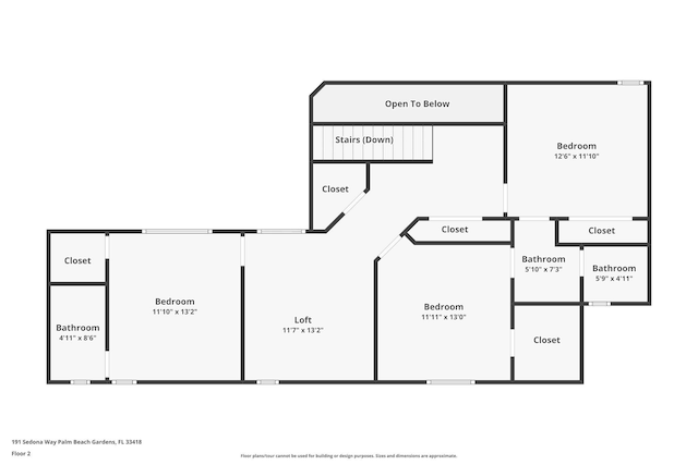 191 Sedona Way, Palm Beach Gardens, FL 33418 - view of home floor plan