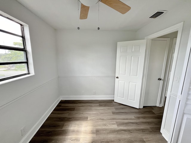 5163 Marion Pl, West Palm Beach, FL 33407 - spare room featuring wood finished floors and a ceiling fan