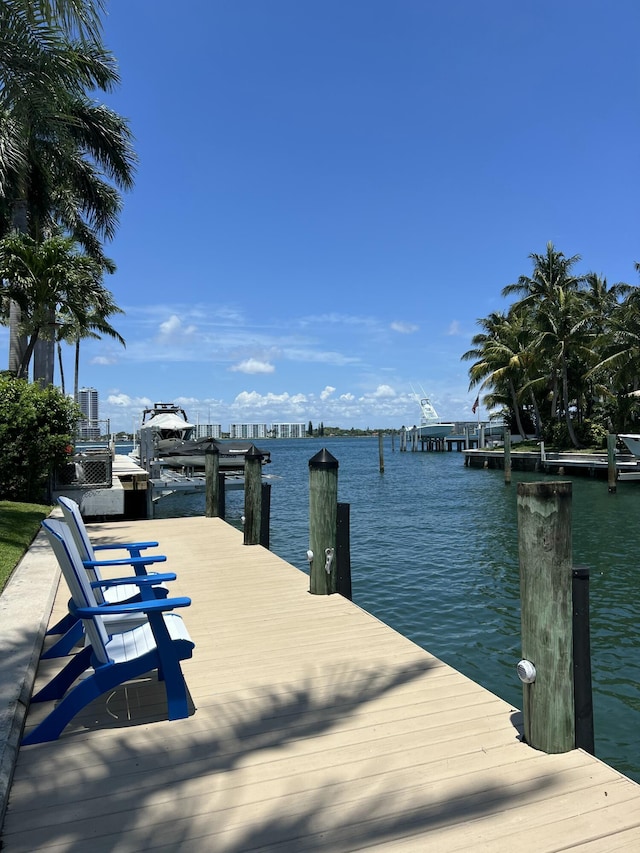 1040 Coral Way, Singer Island, FL 33404 - dock area featuring a water view