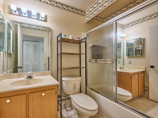 10828 Lake Palm Ln Unit 202, Boynton Beach, FL 33437 - bathroom featuring vanity and shower / bath combination with glass door