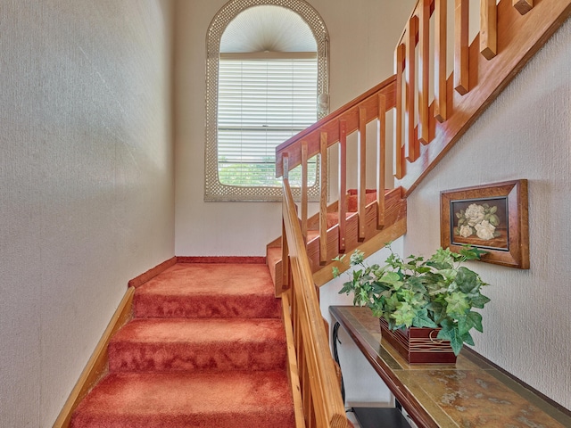 10828 Lake Palm Ln Unit 202, Boynton Beach, FL 33437 - stairway with carpet floors