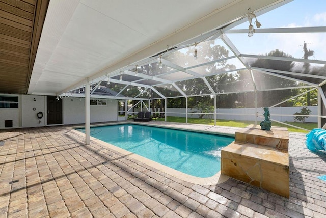 1546 35th Ave, Vero Beach, FL 32960 - view of pool featuring a patio and a lanai