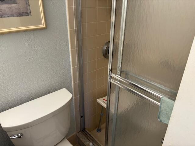 2070 Cornwall D 2070, Boca Raton, FL 33434 - full bathroom with a shower stall and a textured wall