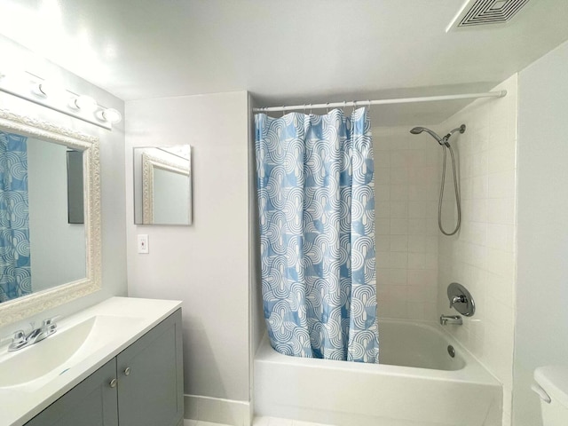 7832 Sonoma Springs Cir Unit 203, Lake Worth, FL 33463 - bathroom featuring shower / bathtub combination with curtain and vanity