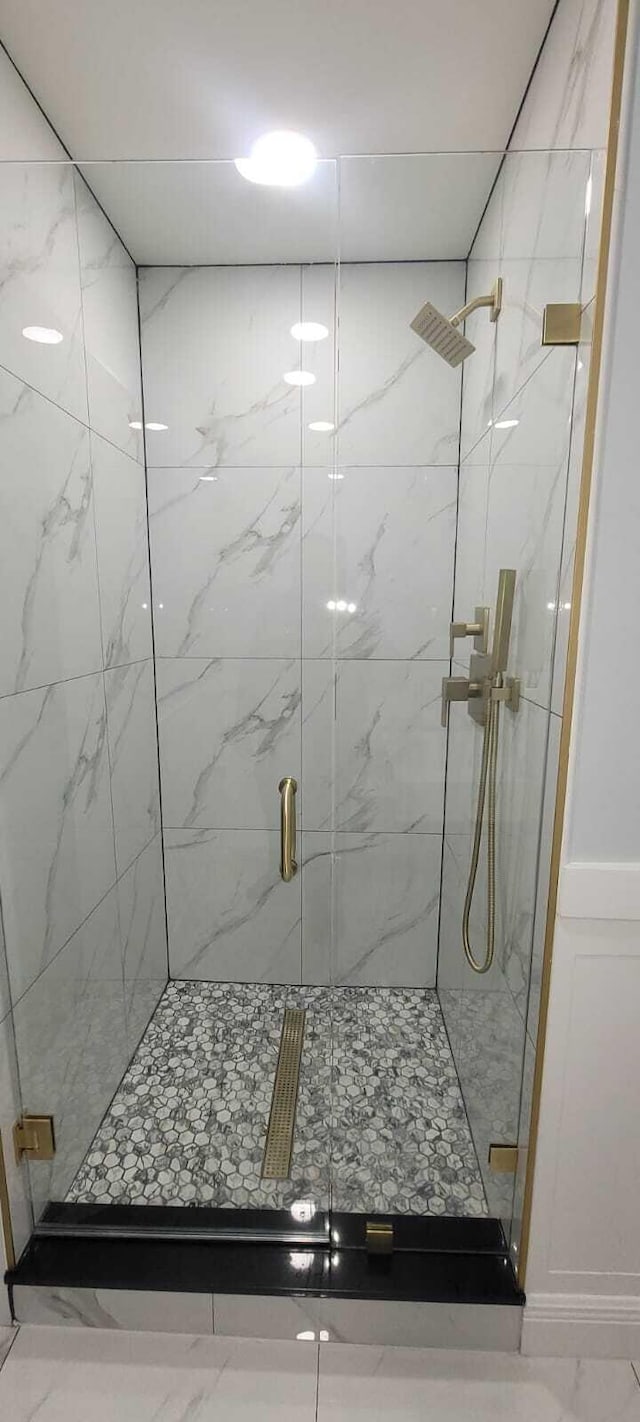 9258 N Military Trl, Palm Beach Gardens, FL 33410 - full bath with a marble finish shower