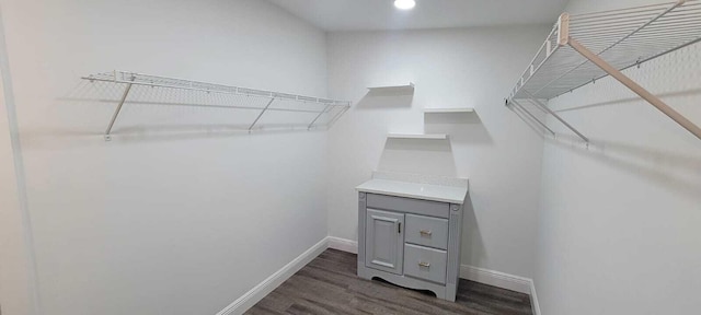 9258 N Military Trl, Palm Beach Gardens, FL 33410 - spacious closet featuring dark wood-style flooring