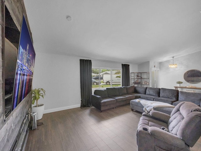 17516 Birchwood Dr, Boca Raton, FL 33487 - living room with wood finished floors and baseboards