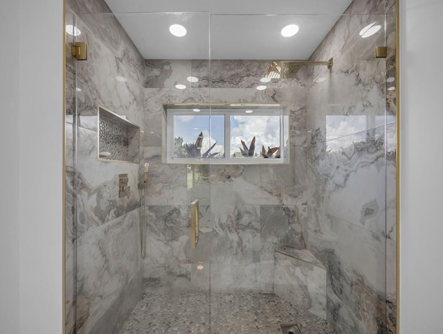 17516 Birchwood Dr, Boca Raton, FL 33487 - full bath with a marble finish shower