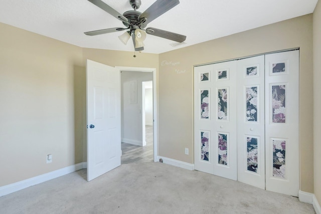 1669 SE N Blackwell Dr, Port Saint Lucie, FL 34952 - unfurnished bedroom featuring carpet, ceiling fan, and a closet
