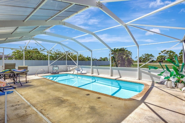 1669 SE N Blackwell Dr, Port Saint Lucie, FL 34952 - view of swimming pool with a patio and a lanai