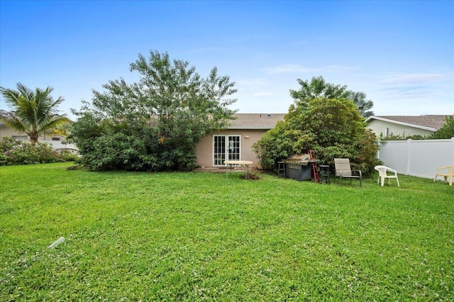 19309 Carolina Cir, Boca Raton, FL 33434 - view of yard with french doors