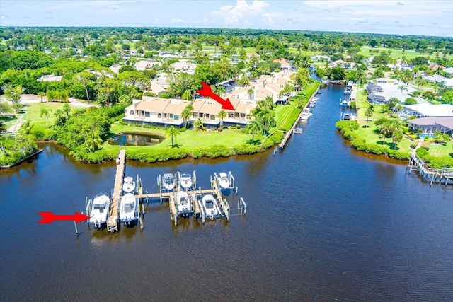 1102 SE Mitchell Ave Unit 302, Port Saint Lucie, FL 34952 - aerial perspective of suburban area featuring a large body of water