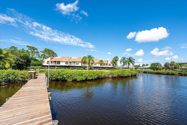 1102 SE Mitchell Ave Unit 302, Port Saint Lucie, FL 34952 - dock area with a water view