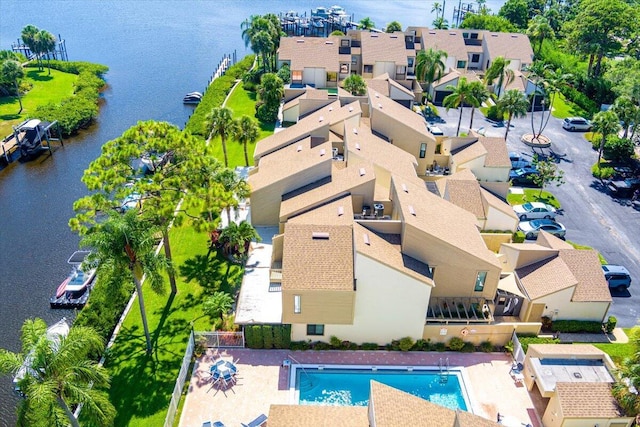1102 SE Mitchell Ave Unit 302, Port Saint Lucie, FL 34952 - aerial view of a large body of water and a pool
