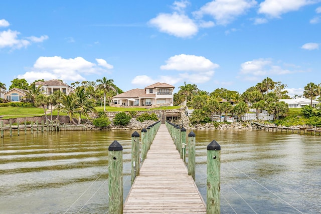 671 Indian River Dr, Melbourne, FL 32935 - dock area with a water view