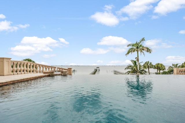 671 Indian River Dr, Melbourne, FL 32935 - water view with a boat dock