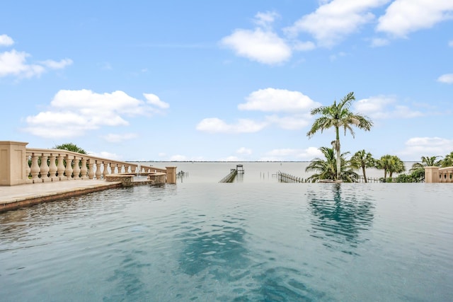 671 Indian River Dr, Melbourne, FL 32935 - water view featuring a dock