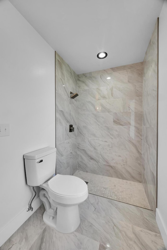 2432 SE Floresta Dr, Port Saint Lucie, FL 34984 - full bath with tiled shower and marble finish floors