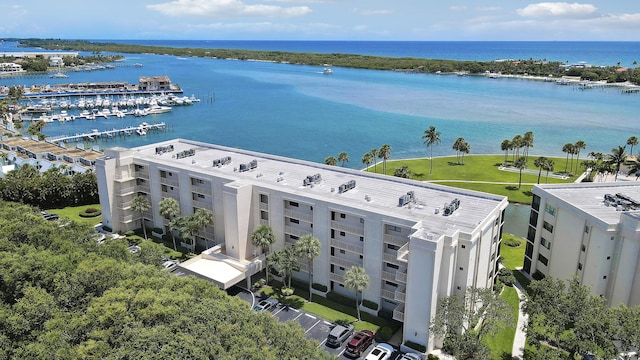 300 Intracoastal Pl Unit 204, Jupiter, FL 33469 - drone / aerial view of a large body of water and a marina