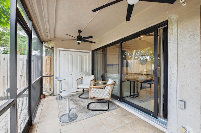 1005 NW 53rd St, Deerfield Beach, FL 33064 - sunroom / solarium with ceiling fan