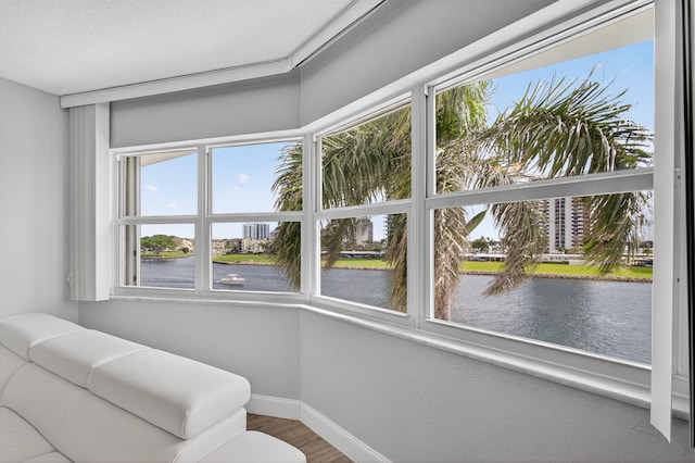 28 Yacht Club Dr Unit 409, North Palm Beach, FL 33408 - sunroom / solarium with a water view