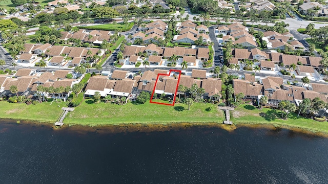 3733 Cape Pointe Cir, Jupiter, FL 33477 - aerial view of property's location with nearby suburban area, a nearby body of water, and property parcel outlined