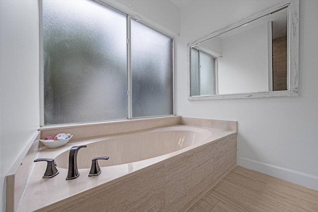 6572 Brookhurst Cir, Lake Worth, FL 33463 - full bathroom with a bath and baseboards