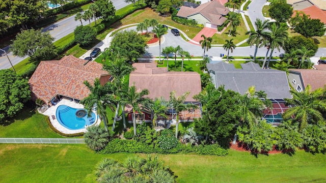 6572 Brookhurst Cir, Lake Worth, FL 33463 - aerial view of residential area featuring a pool