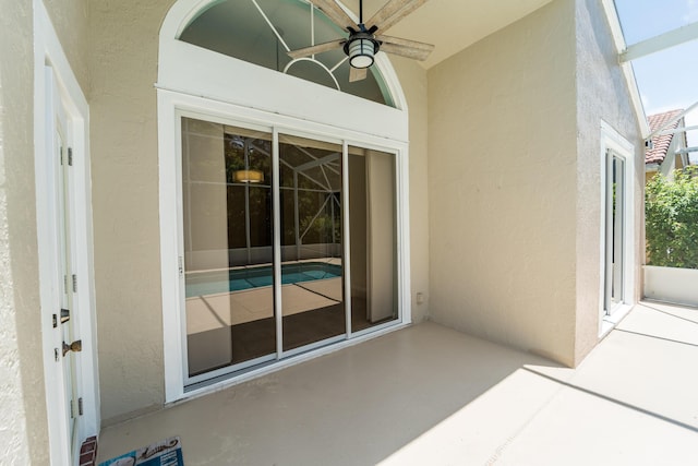 3002 SE Brierwood Pl, Stuart, FL 34997 - view of patio with a ceiling fan