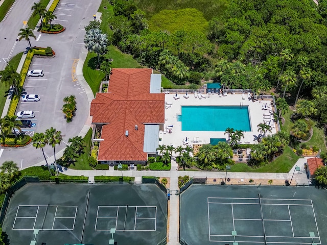 3002 SE Brierwood Pl, Stuart, FL 34997 - drone / aerial view of a pool