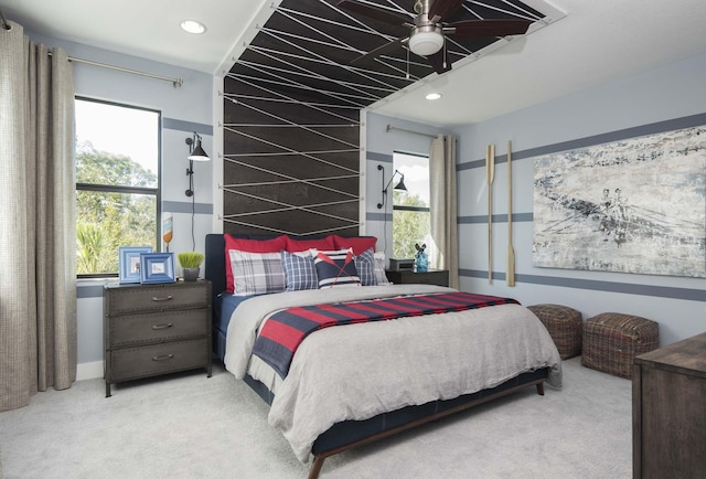 13405 Artisan Cir, Palm Beach Gardens, FL 33418 - bedroom featuring carpet and recessed lighting