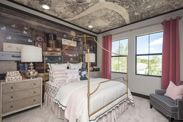 13405 Artisan Cir, Palm Beach Gardens, FL 33418 - bedroom with carpet floors and an ornate ceiling