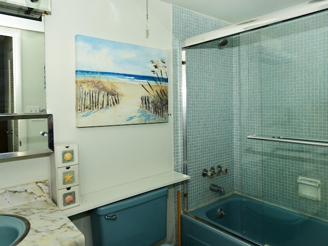 2 Golfs Edge Unit F, West Palm Beach, FL 33417 - full bath with shower / bath combination with glass door and vanity