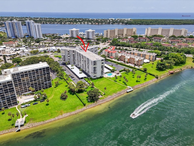 336 Golfview Rd Unit 1006, North Palm Beach, FL 33408 - view of urban area with a nearby body of water