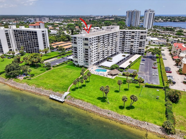 336 Golfview Rd Unit 1006, North Palm Beach, FL 33408 - view of urban area with a large body of water