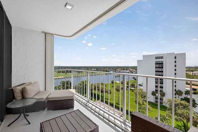 336 Golfview Rd Unit 1006, North Palm Beach, FL 33408 - balcony with a water view