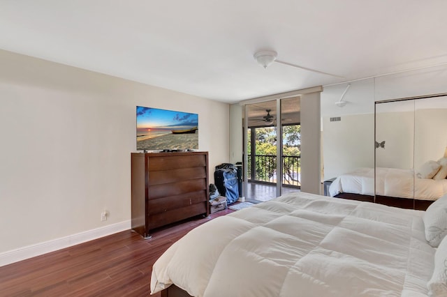 14723 Cumberland Dr Unit 404B, Delray Beach, FL 33446 - bedroom with wood finished floors and access to outside