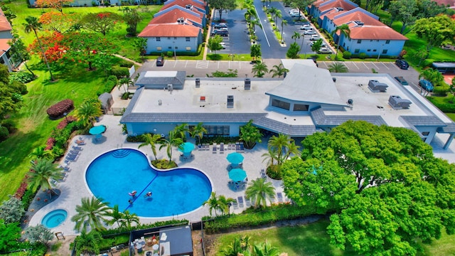 14723 Cumberland Dr Unit 404B, Delray Beach, FL 33446 - aerial view of a pool area