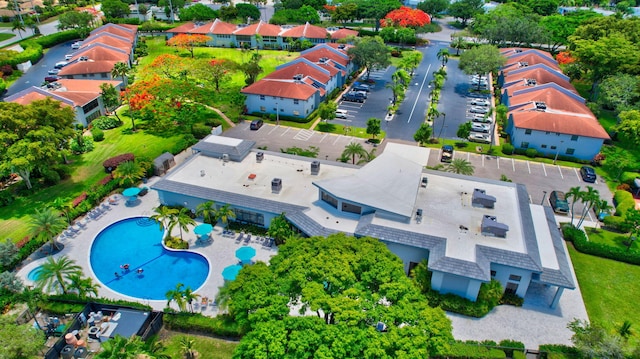 14723 Cumberland Dr Unit 404B, Delray Beach, FL 33446 - drone / aerial view of a pool