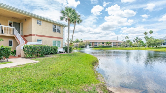 1563 SE Royal Green Cir Unit B-204, Port Saint Lucie, FL 34952 - water view featuring stairs