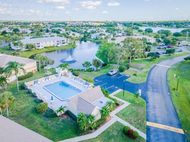 1563 SE Royal Green Cir Unit B-204, Port Saint Lucie, FL 34952 - aerial view of property's location with a large body of water and a pool area