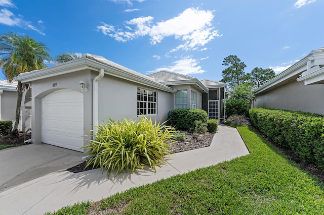407 SW Fairway Lndg, Port Saint Lucie, FL 34986 - ranch-style house with a garage, stucco siding, and concrete driveway