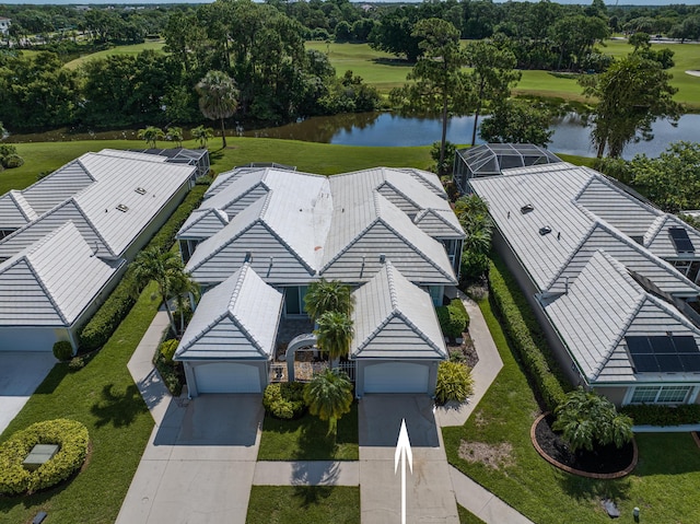 407 SW Fairway Lndg, Port Saint Lucie, FL 34986 - view from above of property with a large body of water and a local golf course
