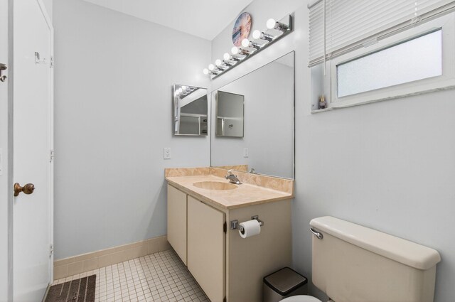 18541 Cherborg Dr Unit D, Boca Raton, FL 33496 - bathroom with vanity and tile patterned flooring