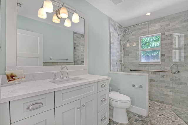 219 Claremont Ln, Palm Beach Shores, FL 33404 - full bathroom with vanity and a shower stall