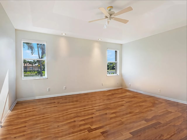 5412 NW 57th Way, Coral Springs, FL 33067 - empty room with light wood-style flooring, ceiling fan, and recessed lighting